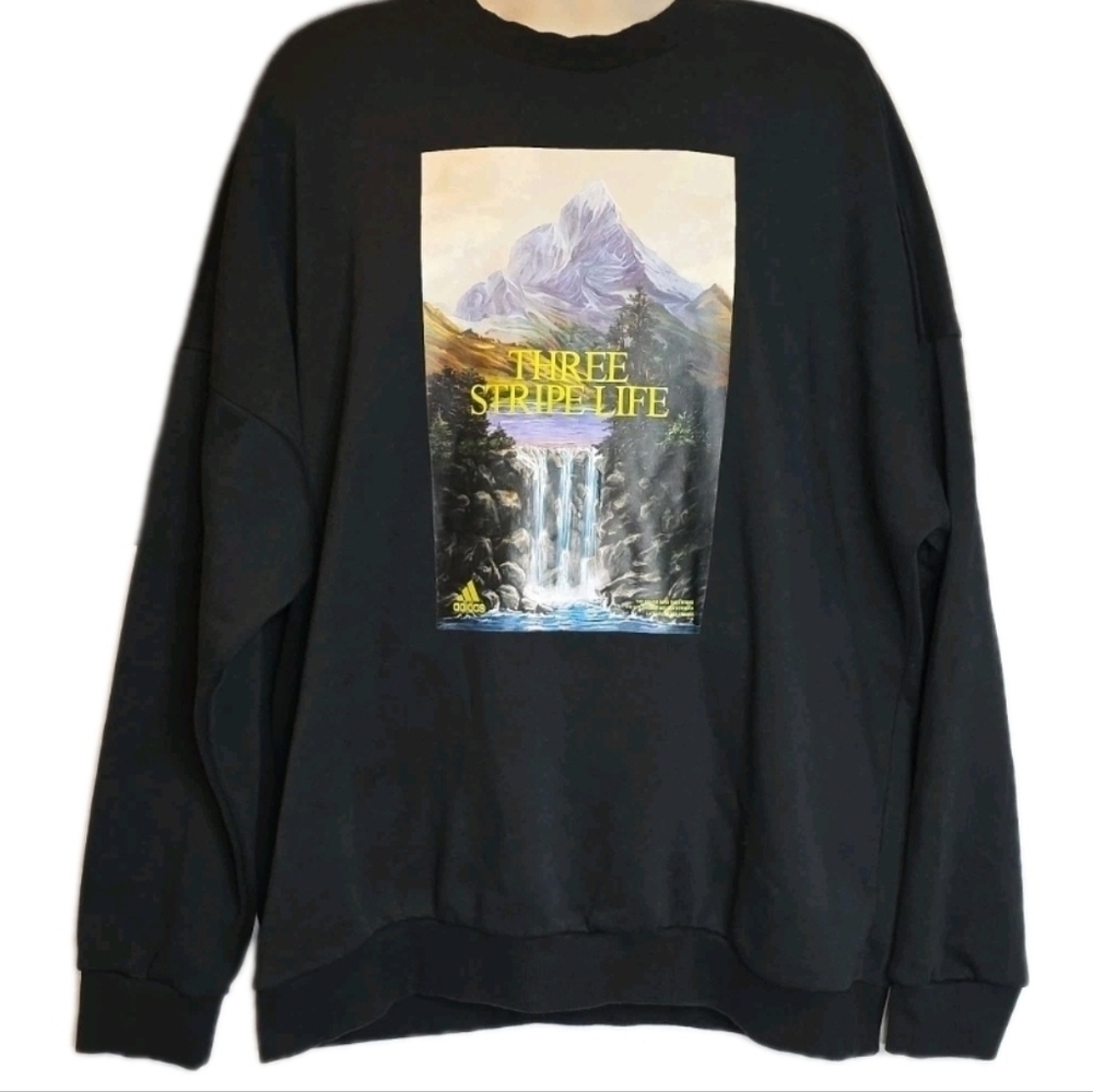 303. Adidas Sportswear Mountain Graphic Sweatshirt